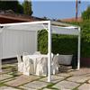 Leroy Merlin Pergola in alluminio bianca copertura mobile 3 x 3 m - Pergola relax