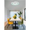 NOVECENTO Plafoniera LED Azzurra Ø 42 cm bianco IP20 cct da bianco caldo a bianco freddo con regolazione di temperatura, 1650 lumen NOVECENTO