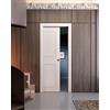 Leroy Merlin Porta interna scorrevole Monaco in legno colore bianco, L 80 x H 210 cm, apertura reversibile