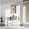 COLAVENE Mobile bagno da terra con lavabo L 50 x H 57 x P 41.5 cm frassino naturale e siena per vasca centrale Tino