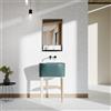 COLAVENE Mobile bagno da terra con lavabo L 50 x H 57 x P 41.5 cm frassino naturale e petrolio per vasca centrale Tino
