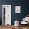 Leroy Merlin Porta interna pieghevole a libro Rank in legno colore bianco, L 90 x H 210 cm, apertura a destra