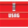 USAG Baule da cantiere USAG Baule in acciaio porta utensili in acciaio L 85 x P 35 x H 35 cm