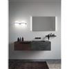 Leroy Merlin Specchio con illuminazione integrata bagno rettangolare Eklettica L 140 x H 70 x P 4 cm grigio / argento