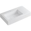 Leroy Merlin Lavabo a incasso rettangolare vasca a sinistra L 120.5 x H 15 x P 46 cm in resina bianco opaco