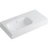 Leroy Merlin Lavabo a incasso rettangolare vasca a sinistra L 90.5 x H 15 x P 46 cm in resina bianco opaco