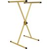 STEELMI Gamba per mobili a X STEELMI Ibex regolabile in acciaio dorato opaco L 60 x P 58 x H max 110 cm