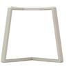 STEELMI Gamba per mobili STEELMI Angolo in acciaio cromo opaco L 78 x P 78 x H 70 cm