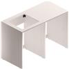 SENSEA Mobile lavanderia Jnka in truciolare legno larice bianco P 66 x L 138 x H 92 cm