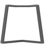 STEELMI Gamba per mobili STEELMI Angolo in acciaio grigio opaco L 78 x P 78 x H 70 cm