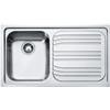 Franke Lavello 1 vasca in inox argento FRANKE Radar RRX 611 L 50 x L 86 cm, sgocciolatoio a destra