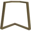 STEELMI Gamba per mobili STEELMI Angolo in acciaio bronzo opaco L 78 x P 78 x H 70 cm