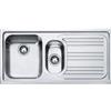 Franke Lavello 1.5 vasche in inox argento FRANKE RRX 651 L 50 x L 100 cm, sgocciolatoio a destra