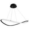 Leroy Merlin Lampadario LED moderno RAKY nero Ø70cm, luce con 3 temperature di colore 4000 lumen