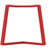 STEELMI Gamba per mobili STEELMI Angolo in acciaio rosso lucido L 78 x P 78 x H 70 cm