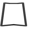STEELMI Gamba per mobili STEELMI Angolo in acciaio nero opaco L 78 x P 78 x H 70 cm