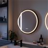 SENSEA Specchio bagno con illuminazione led integrata tondo Remix SENSEA D60 cm nero