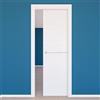 Leroy Merlin Porta interna scorrevole Milk Inserto in legno colore bianco, L 80 x H 210 cm, apertura reversibile