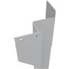 STEELMI Gamba per mobili STEELMI Titi in acciaio argentato satinato L 15 x P 15 x H 72 cm