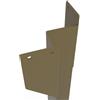 STEELMI Gamba per mobili STEELMI Titi in acciaio dorato opaco L 15 x P 15 x H 72 cm