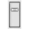 RODI Lavello 1 vasca in inox argento RODI Box Lux 17 piletta quadra L 21 x L 44 cm