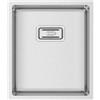 RODI Lavello quadrato 1 vasca in inox argento RODI Box Lux 34 piletta quadra L 38 x L 44 cm