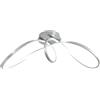 Leroy Merlin Plafoniera LED RUBY grigio IP20 cct da bianco caldo a bianco freddo con regolazione di temperatura, 4900 lumen