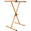 STEELMI Gamba per mobili a X regolabile STEELMI Ibex in acciaio arancione lucido L 60 x P 58 x H max 110 cm