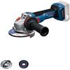 Bosch Professional Smerigliatrice angolare a batteria BOSCH PROFESSIONAL GWS 18 V 125 mm 9000 giri/min batteria non inclusa