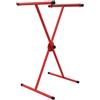 STEELMI Gamba per mobili a X regolabile STEELMI Ibex in acciaio rosso lucido L 60 x P 58 x H max 110 cm