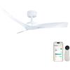 Inspire Ventilatore da soffitto LED Aruba Plus bianco, ø 112 cm silenzioso con telecomando, regolazione a muro e app INSPIRE