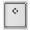 RODI Lavello quadrato 1 vasca in inox argento RODI Una 34 L 38 x L 44 cm