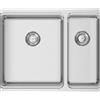 RODI Lavello 2 vasche in inox argento RODI Una 55 L 58 x L 44 cm