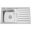 RODI Lavello semincasso 1 vasca in inox argento RODI Urban 86 B L 50 x L 86 cm, reversibile