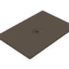 Leroy Merlin Piatto doccia in ceramica extra slim caffè L 200 x L 80 cm