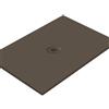 Leroy Merlin Piatto doccia in ceramica extra slim caffè L 170 x L 70 cm