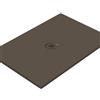 Leroy Merlin Piatto doccia in ceramica extra slim caffè L 100 x L 80 cm