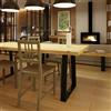 Leroy Merlin Tavolo da pranzo fisso Trapezium in legno massello grezzo di abete naturale per 8 persone L 200 x L 90 X H 75.5 cm