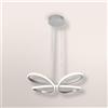 Osram Lampadario LED moderno Butterfly grigio silver, luce fredda 2800 lumen, dimmerabile OSRAM