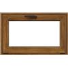 ISOXA Finestra in PVC effetto legno rovere dorato L 90 x H 60 cm, 1 anta a vasistas