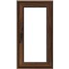 ISOXA Finestra in PVC effetto legno noce L 60 x H 120 cm, 1 anta apertura a destra