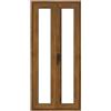 ISOXA Finestra in PVC effetto legno rovere dorato L 100 x H 220 cm, 2 ante apertura a destra