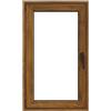 ISOXA Finestra in PVC effetto legno rovere dorato L 80 x H 140 cm, 1 anta apertura a sinistra