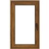 ISOXA Finestra in PVC effetto legno rovere dorato L 60 x H 100 cm, 1 anta apertura a sinistra