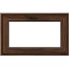 ISOXA Finestra in PVC effetto legno noce L 90 x H 60 cm, 1 anta a vasistas
