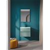 Leroy Merlin Mobile bagno sospeso con lavabo L 59.5 x H 50 x P 45.5 cm verde per vasca centrale Niwa