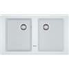Franke Lavello 2 vasche in fragranite bianco FRANKE Malta L 86 x L 50 cm