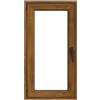 ISOXA Finestra in PVC effetto legno rovere dorato L 60 x H 120 cm, 1 anta apertura oscillo-battente a sinistra