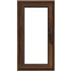 ISOXA Finestra in PVC effetto legno noce L 60 x H 120 cm, 1 anta apertura a sinistra