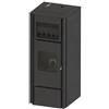 PUNTO FUOCO Stufa a pellet canalizzata PUNTO FUOCO Agata 15.4 KW nera